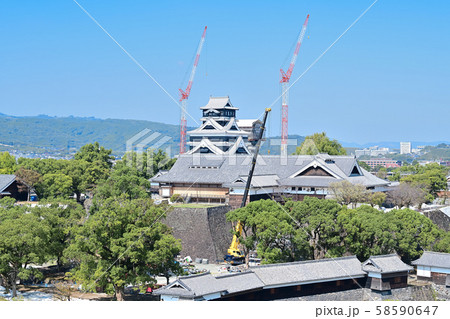 熊本城 復旧工事 熊本城 復旧工事 58590647