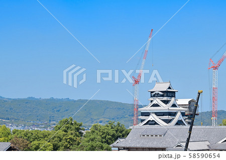 熊本城 復旧工事 熊本城 復旧工事 58590654