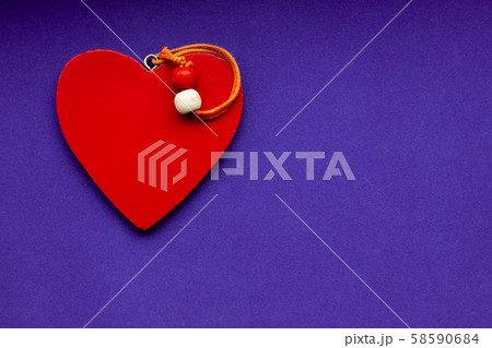 Valentines Day background with red hearts.New year. 58590684