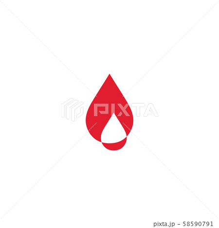 Blood drop donor vector icon 58590791