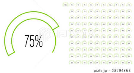 Set of circular sector percentage diagrams from 0 to 100 Set of circular sector percentage diagrams from 0 to 100 58594368