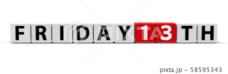 White and red cubes - Friday 13th 58595343