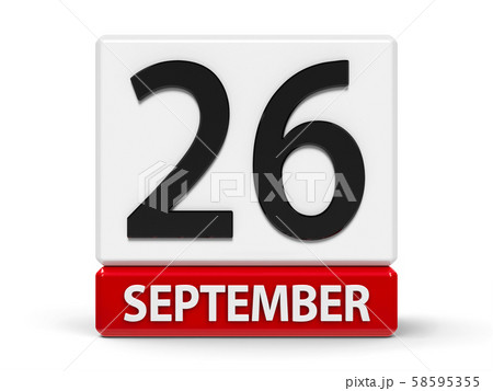 Cubes calendar 26th September Cubes calendar 26th September 58595355