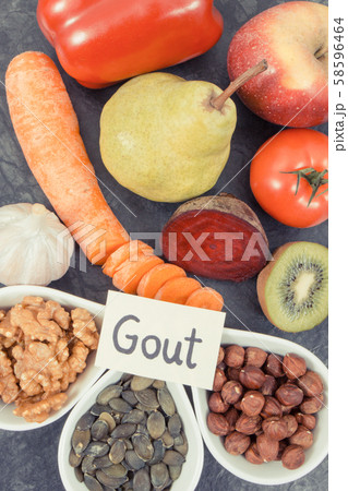 Healthy eating containing vitamins and minerals 58596464