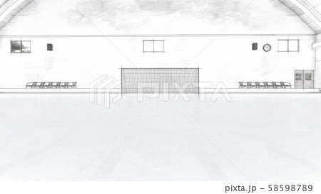 水球　プール　CG  試合　イラスト46 58598789