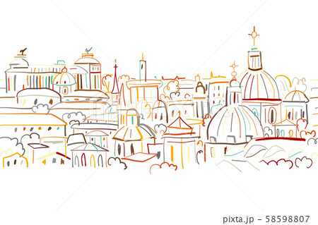 Cityscape background, seamless pattern for your design 58598807