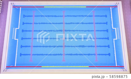 水球 プール CG 試合 イラスト19 水球 プール CG 試合 イラスト19 58598875