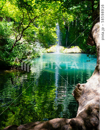 Kursunlu Waterfall in a nature park 58598916