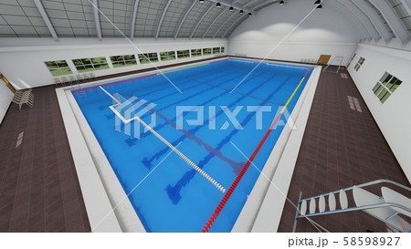 水球 プール CG 試合 イラスト10 水球 プール CG 試合 イラスト10 58598927