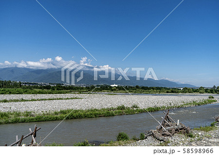 信玄堤_山梨 58598966
