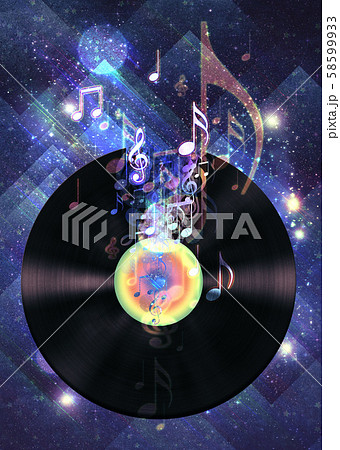 Vinyl record poster 58599933