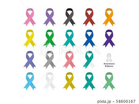 アウェアネスリボン(がん)名称なし アウェアネスリボン(がん)名称なし 58600167