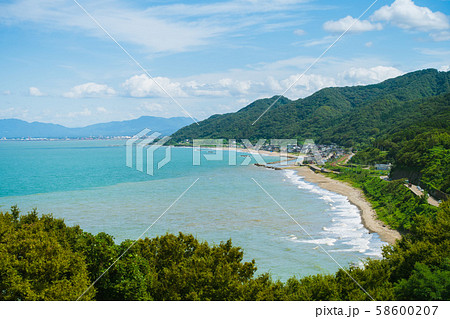 直江津方面の海：海の見える丘より撮影　　　　上越市 58600207
