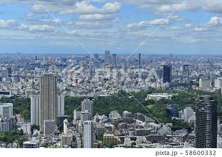 六本木ヒルズ森タワー屋上展望台からの筑波山と東京の街並み俯瞰 六本木ヒルズ森タワー屋上展望台からの筑波山と東京の街並み俯瞰 58600332