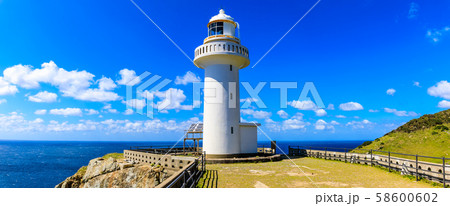 大瀬崎灯台 パノラマ 【長崎県五島市】 大瀬崎灯台 パノラマ 【長崎県五島市】 58600602