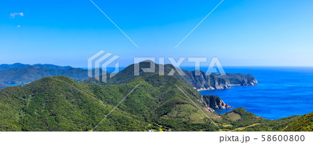 大瀬崎展望所からの眺め パノラマ 【長崎県五島市】 大瀬崎展望所からの眺め パノラマ 【長崎県五島市】 58600800