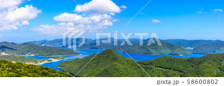 大瀬崎展望所からの眺め パノラマ 【長崎県五島市】 大瀬崎展望所からの眺め パノラマ 【長崎県五島市】 58600802