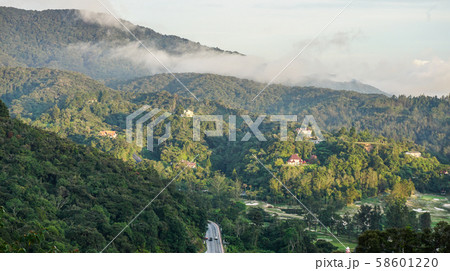 Mountain scenery of Cameron Highlands 58601220
