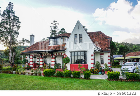 Ancient villas on mountain at summer Ancient villas on mountain at summer 58601222