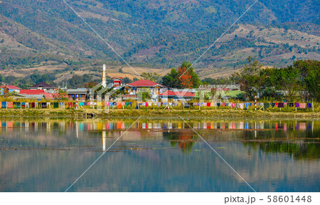 Landscape of Inle Lake, Myanmar 58601448