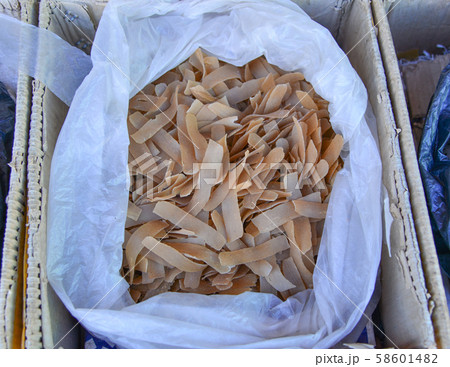 Dry food for sale at rural market Dry food for sale at rural market 58601482