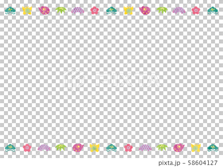 Material for new year's cards-cute icon frame 2 tech Material for new year's cards-cute icon frame 2 tech 58604127