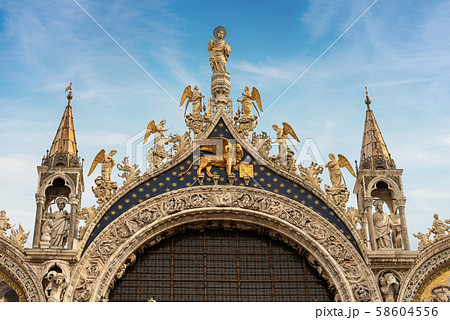 Basilica and Cathedral of San Marco - Venice Italyの写真素材 [58604556] - PIXTA