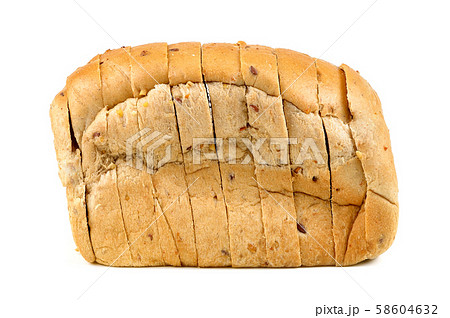 whole wheat sliced loaf of bread 58604632