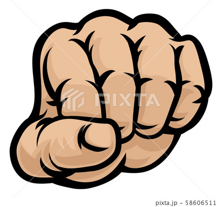 Fist Punch Hand Cartoon Fist Punch Hand Cartoon 58606511