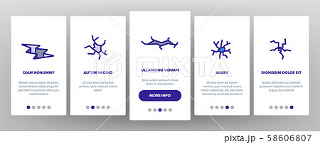 Crack Things Onboarding Icons Set Vector 58606807