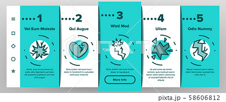 Crack Things Onboarding Icons Set Vector 58606812