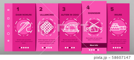 Needlework Onboarding Icons Set Vector 58607147