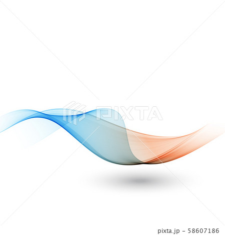 Blue and green waves abstract background.The flowing lines of smoke on a white background.Vector Blue and green waves abstract background.The flowing lines of smoke on a white background.Vector 58607186