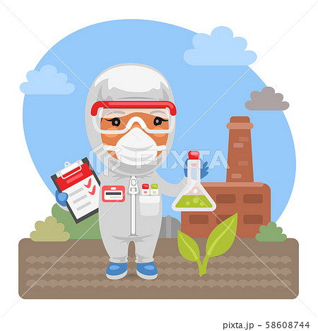 Cartoon Environmental Scientist Cartoon Environmental Scientist 58608744