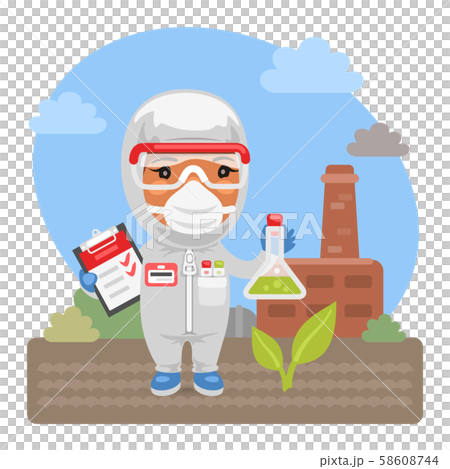Cartoon Environmental Scientist Cartoon Environmental Scientist 58608744