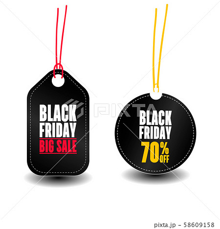 Black Friday sale tag. 58609158