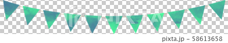 Flag_Triangle_Garland_Watercolor_Green_Blue Green_Blue Green 58613658
