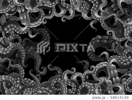 Futuristic Background With Black And Whiteのイラスト素材