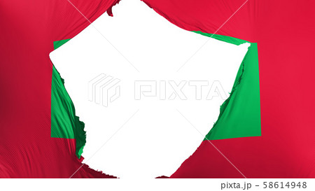 Cracked Maldives flag 58614948