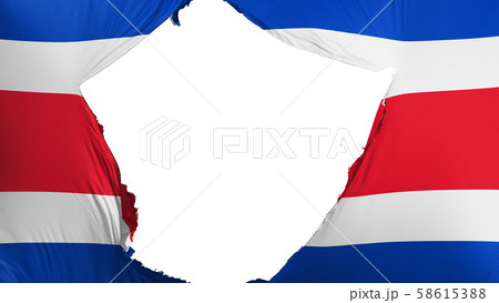 Cracked Costa Rica flag 58615388