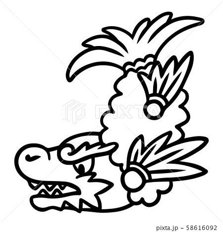 シャチホコの天ぷら(線のみ) 58616092