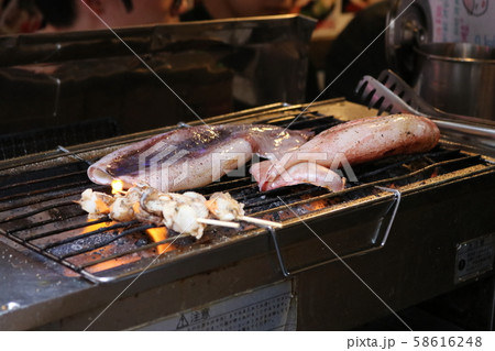 イカの姿焼き 58616248