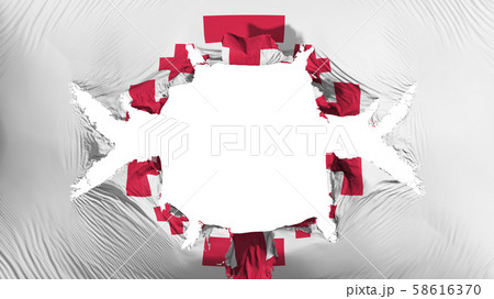 Jerusalem cross flag with a big hole Jerusalem cross flag with a big hole 58616370