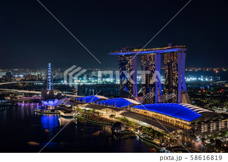 シンガポールの都市・夜景 シンガポールの都市・夜景 58616819