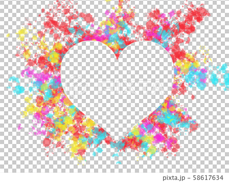 love frame in white background love frame in white background 58617634
