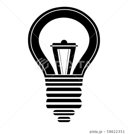 Light bulb icon. Vector illustration 58622351