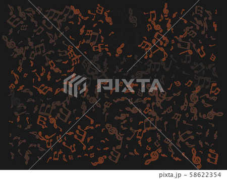 Halftone Music Notes Symbols Vector illustration 58622354