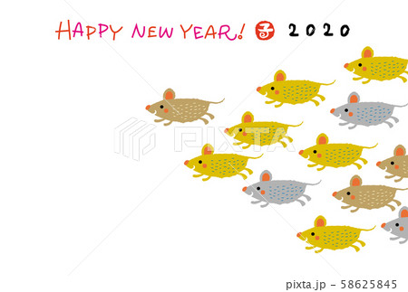 子年年賀状 子年年賀状 58625845