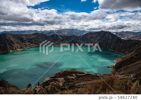 The Quilotoa Volcano in Ecuador The Quilotoa Volcano in Ecuador 58627280
