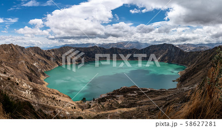 The Quilotoa Volcano in Ecuador The Quilotoa Volcano in Ecuador 58627281
